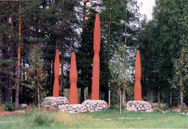 Arvo Kananen, Liekit, 1997. Kuva Arvo Kananen.